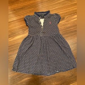 Girls Navy Ralph Lauren Dress